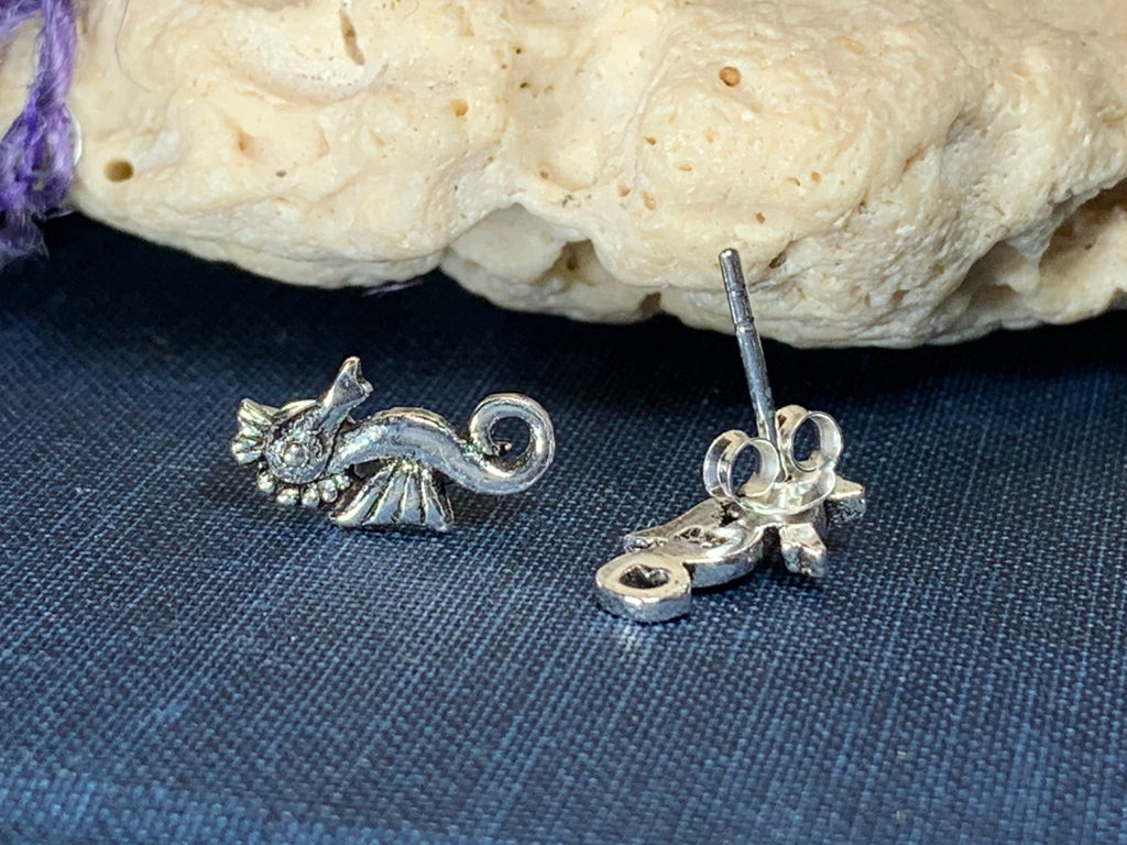 Happy Seahorse Post Earrings