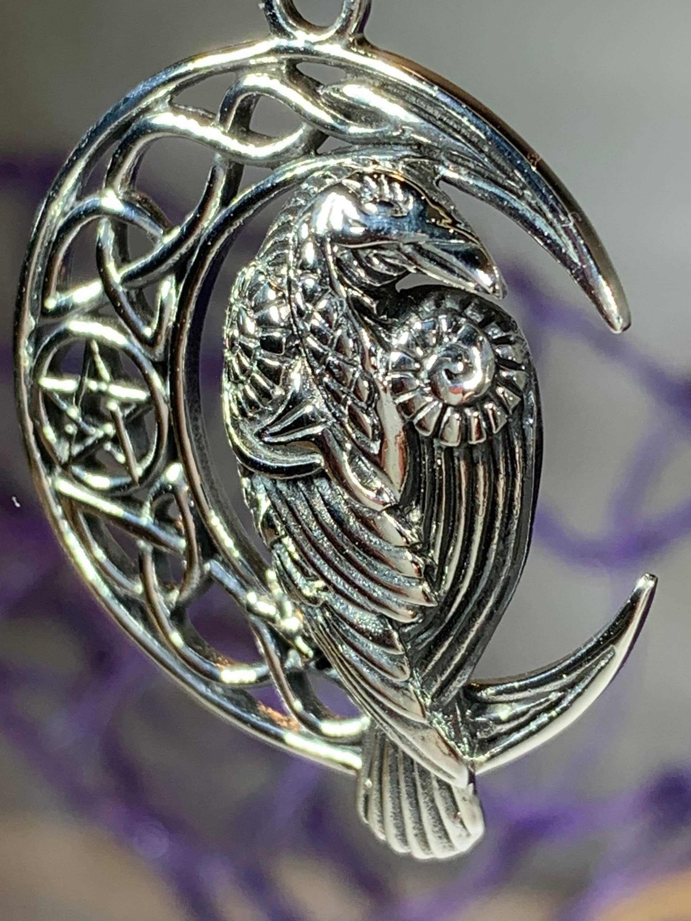 Nightwatcher Celtic Raven Necklace