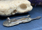 Irish Fiddle Celtic Brooch