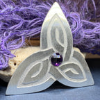Trinity Knot Crystal Brooch