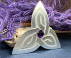 Trinity Knot Crystal Brooch