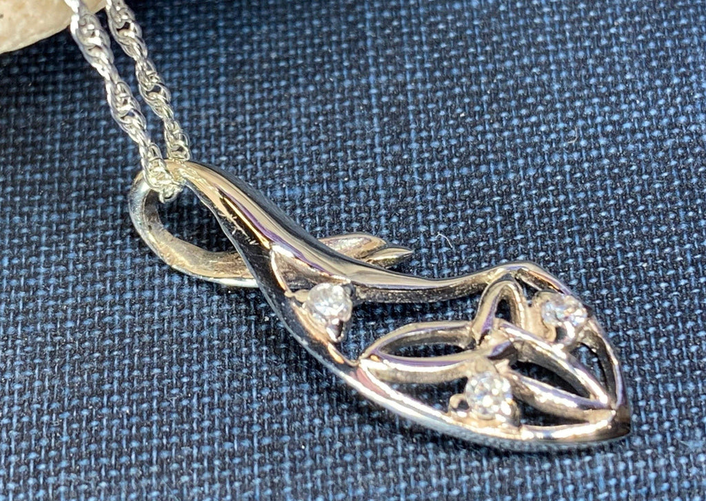Zirconia Trinity Knot Necklace