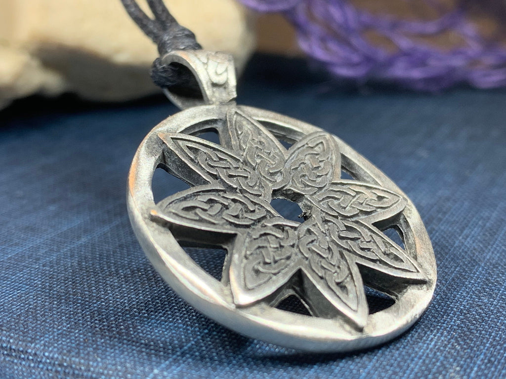 Celtic Knot Flower Necklace