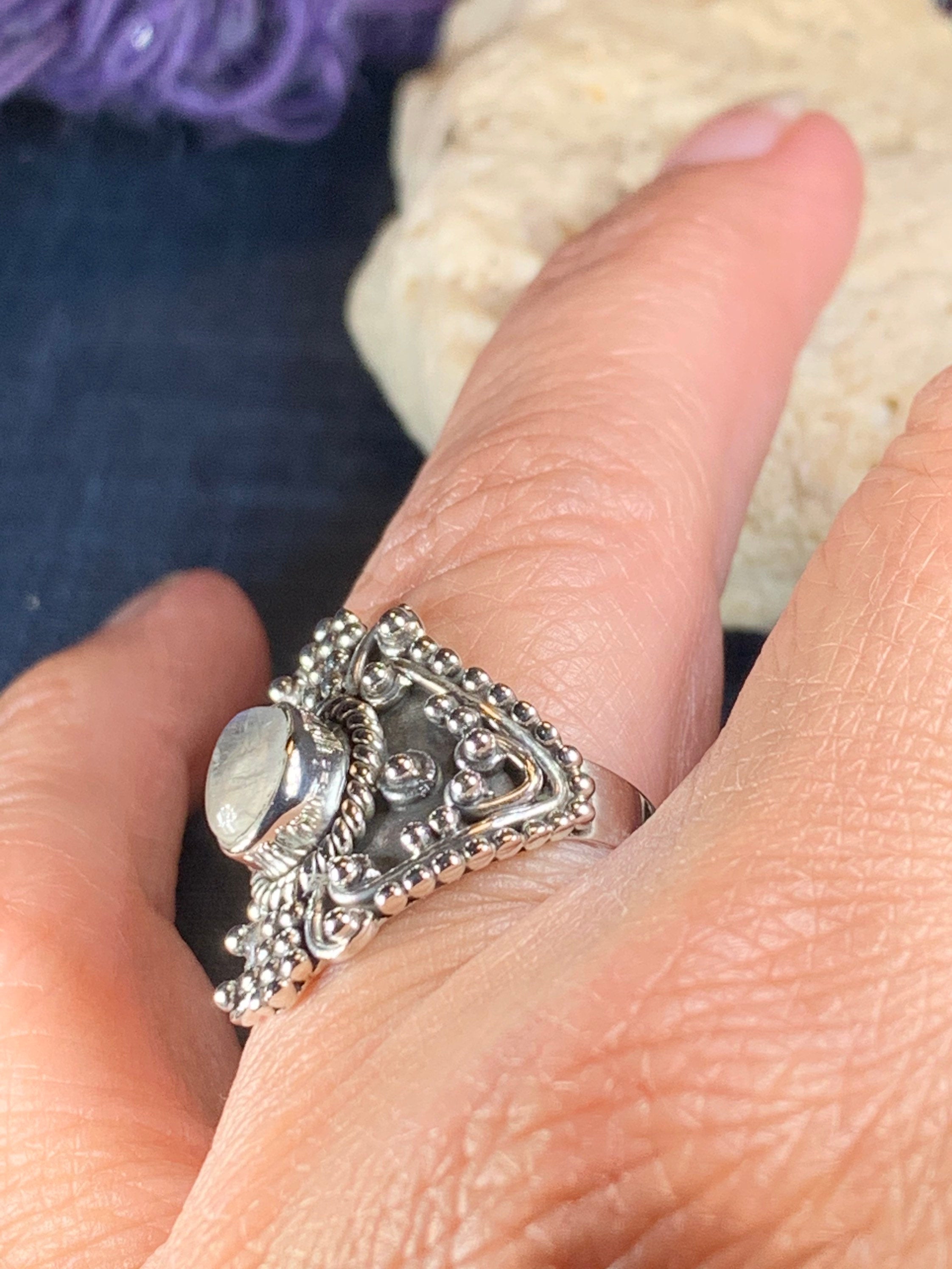 Jannon Celtic Moonstone Ring