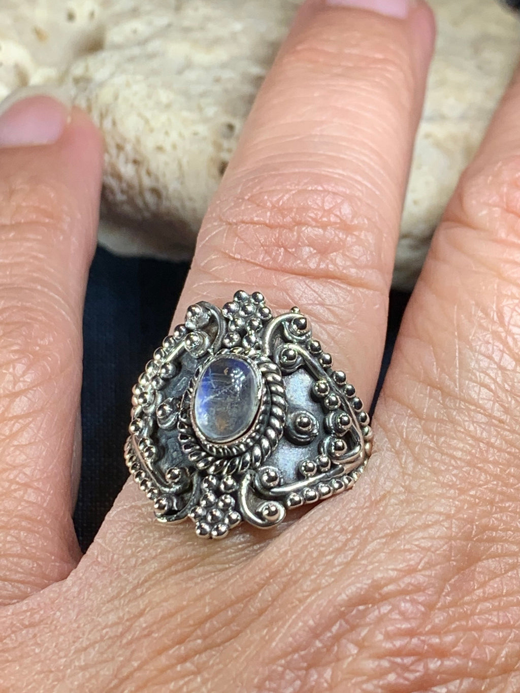 Jannon Celtic Moonstone Ring