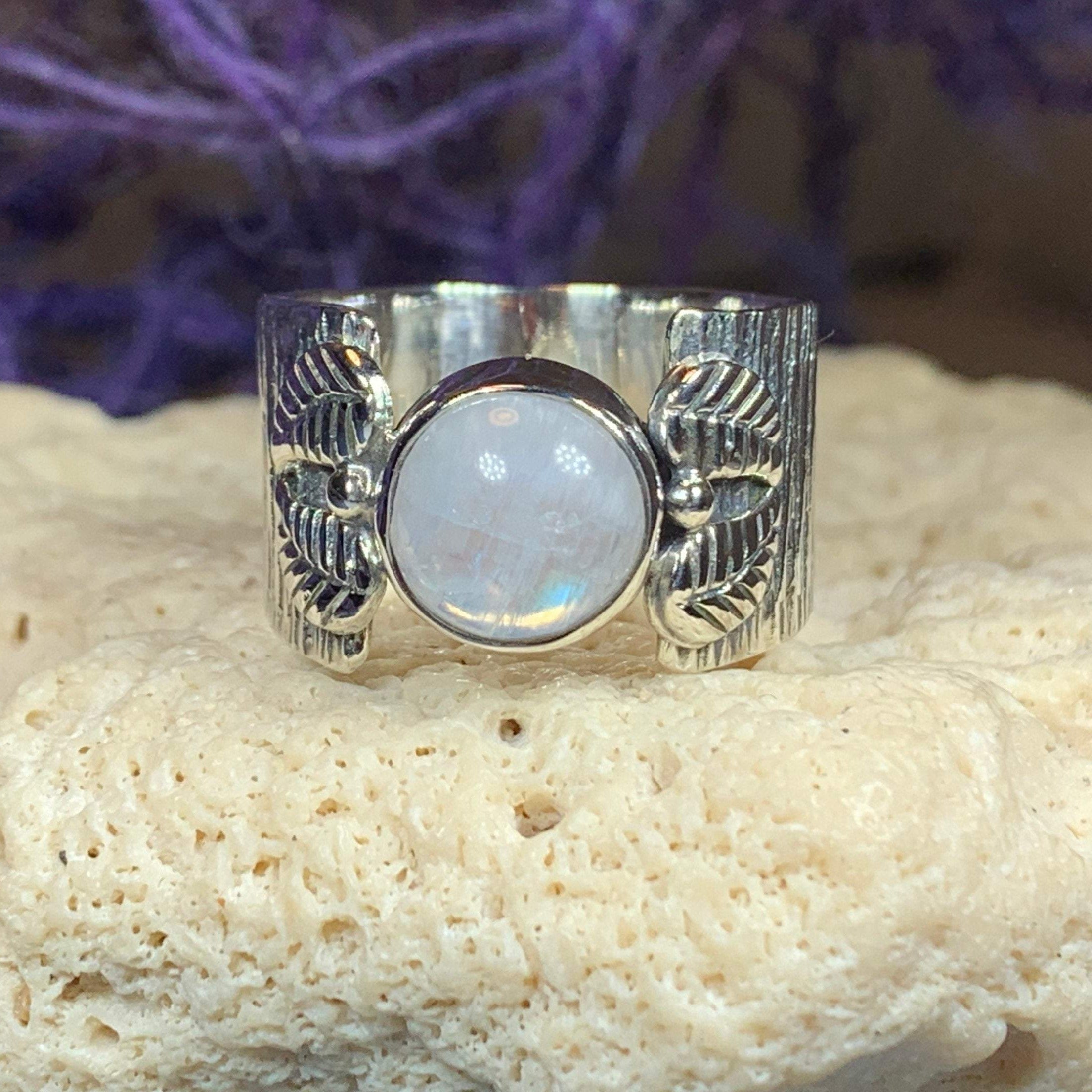 Colm Celtic Leaf Ring