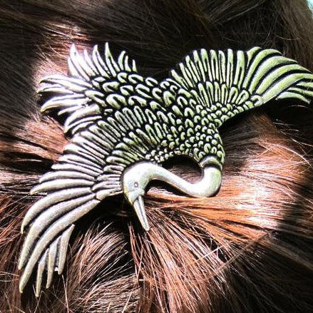 Crane Hair Clip