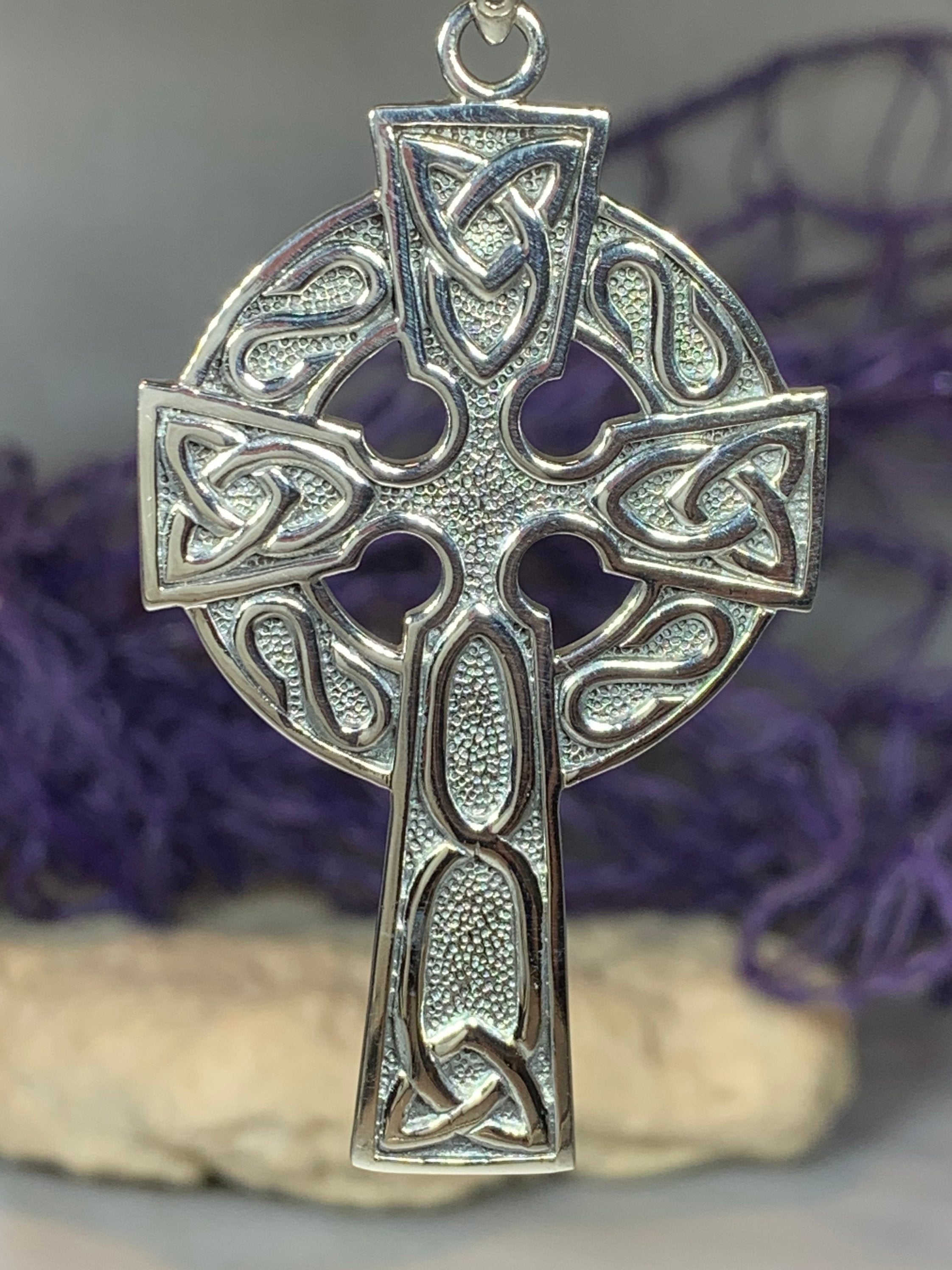 Cahal Large Celtic Cross Necklace