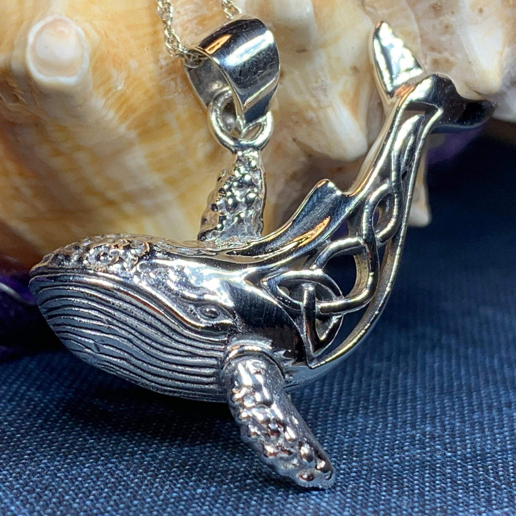 Celtic Knot Whale Necklace