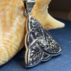 Oak Ash Thorn Trinity Knot Necklace