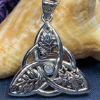 Oak Ash Thorn Trinity Knot Necklace