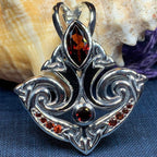 Eternal Flame Trinity Knot Necklace