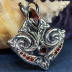 Eternal Flame Trinity Knot Necklace