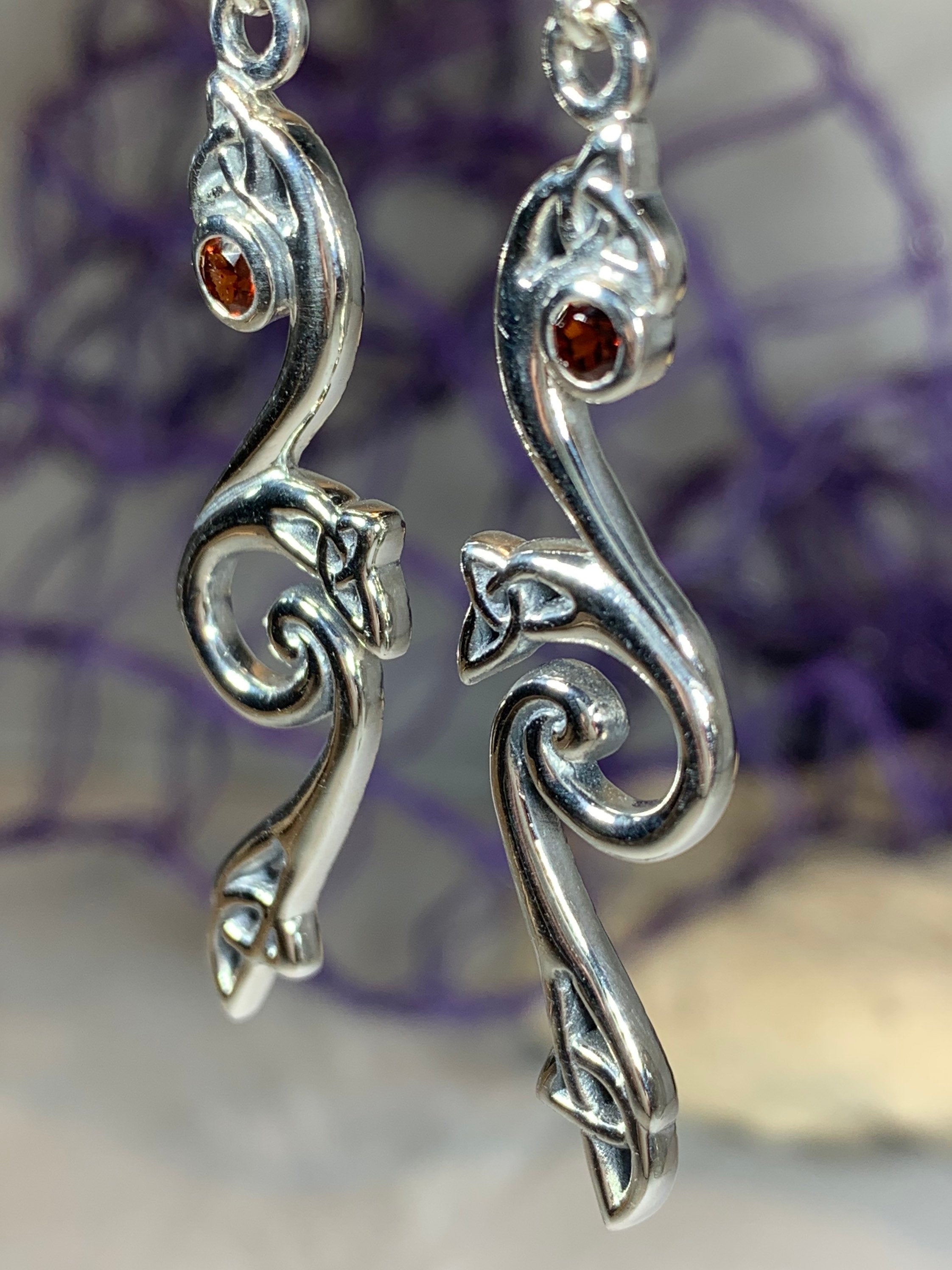 Graceful Trinity Knot Earrings