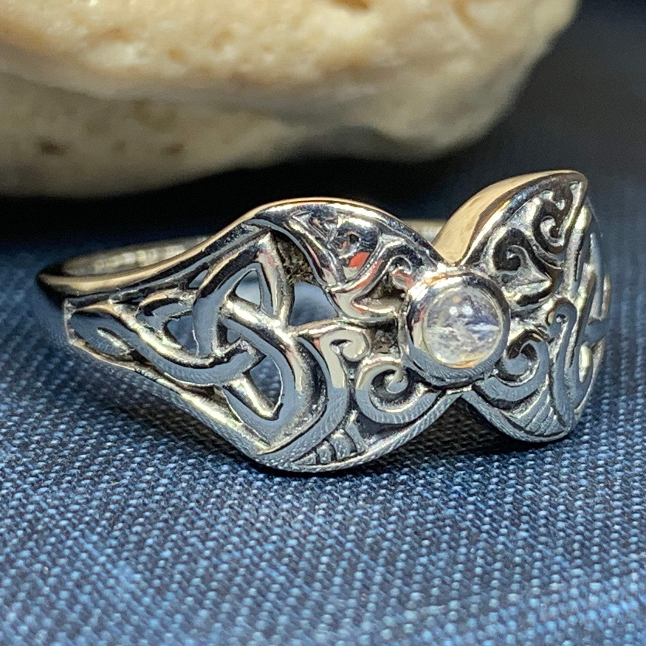 Celtic Triple Moon Ring