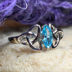 Topaz Trinity Knot Ring