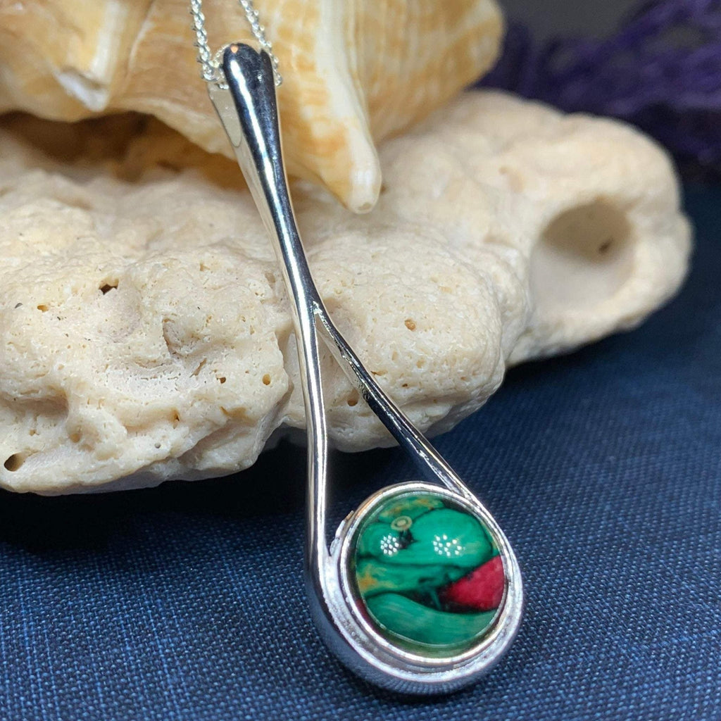 Scottish Raindrop Heathergems Necklace