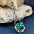 Scottish Raindrop Heathergems Necklace