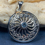 Wheel of Life Trinity Knot Necklace