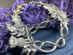 Scottish Thistle Pewter Scarf Ring