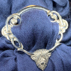 Pewter Scotland Highland Cow Scarf Ring