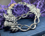 Scottish Thistle Pewter Scarf Ring