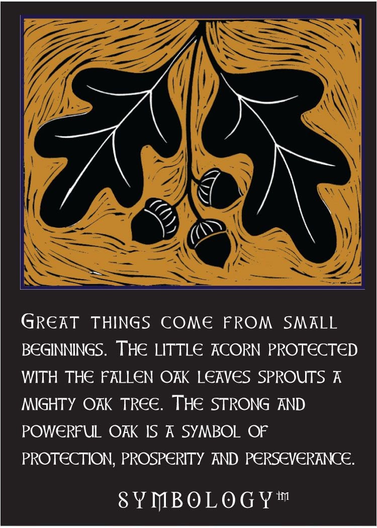 Pewter Oak Leaf & Acorn Scarf Ring