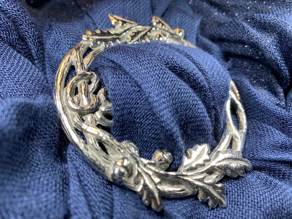 Pewter Oak Leaf & Acorn Scarf Ring