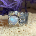 Colm Celtic Leaf Ring