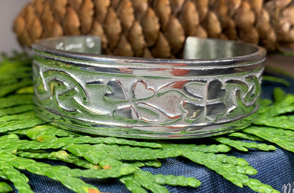 Irish Shamrock Cuff Bracelet