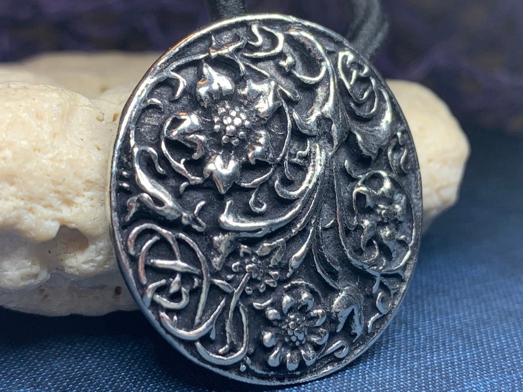 Celtic Flowers Ponytail Holder