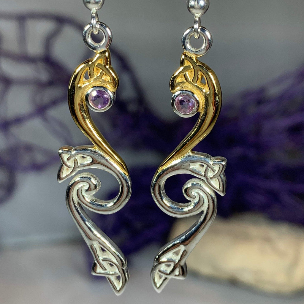 Mystic Dreamer Trinity Knot Earrings