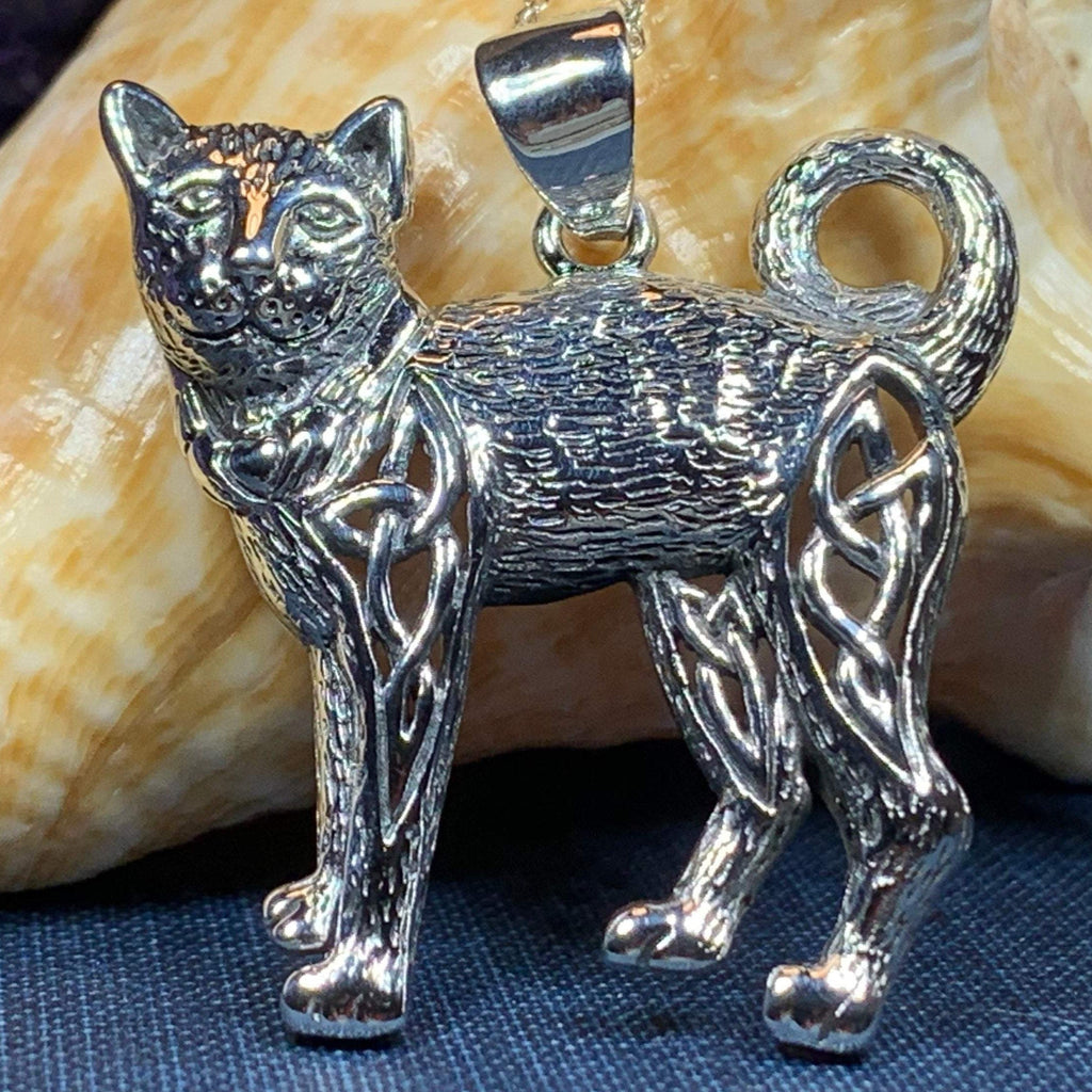 Tabitha Celtic Knot Cat Necklace