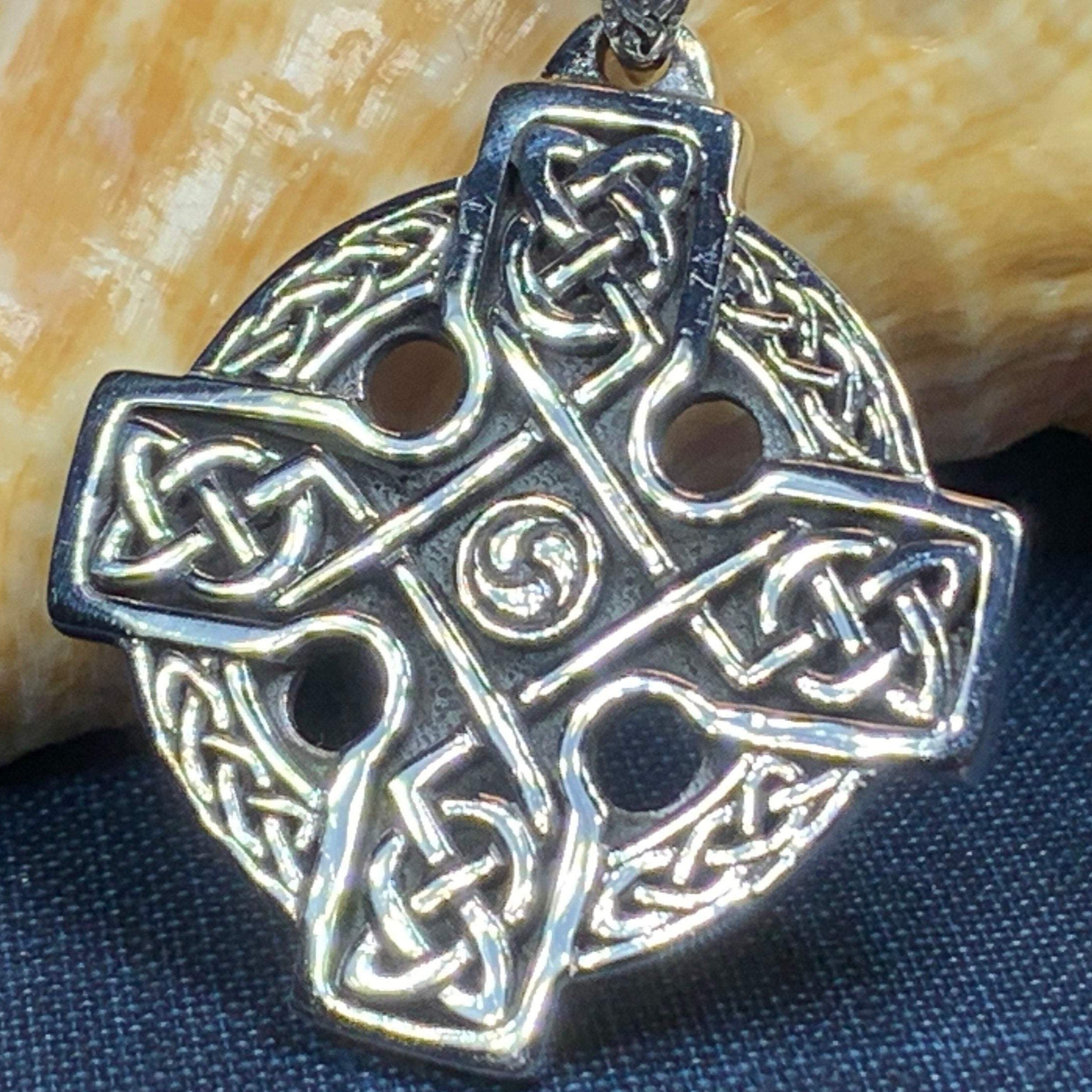 Lyre Celtic Cross Necklace