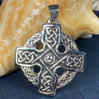 Lyre Celtic Cross Necklace