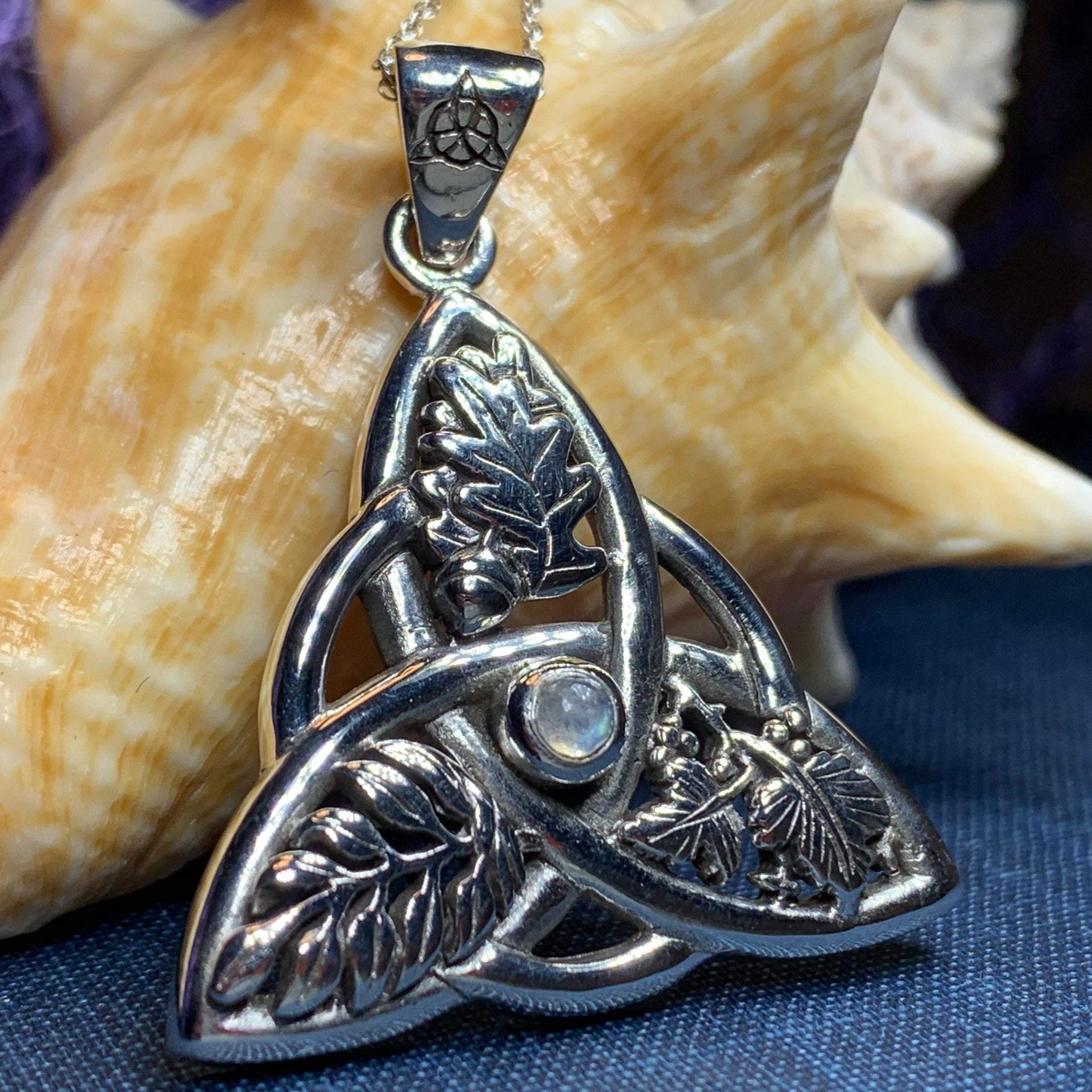 Oak Ash Thorn Trinity Knot Necklace