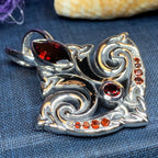 Eternal Flame Trinity Knot Necklace