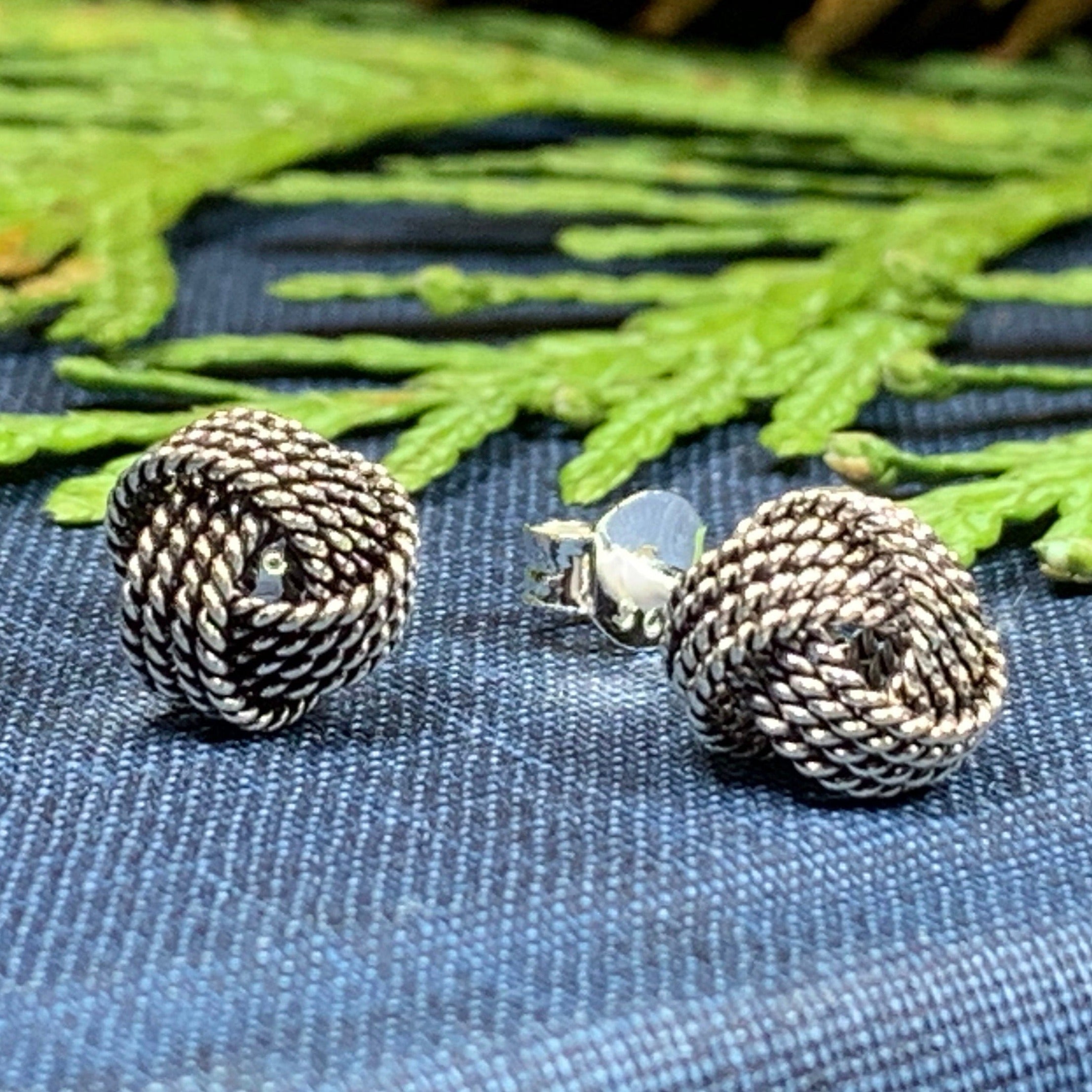 Rope Style Celtic Knot Stud Earrings