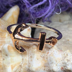 Rose Gold Hope Anchor Ring