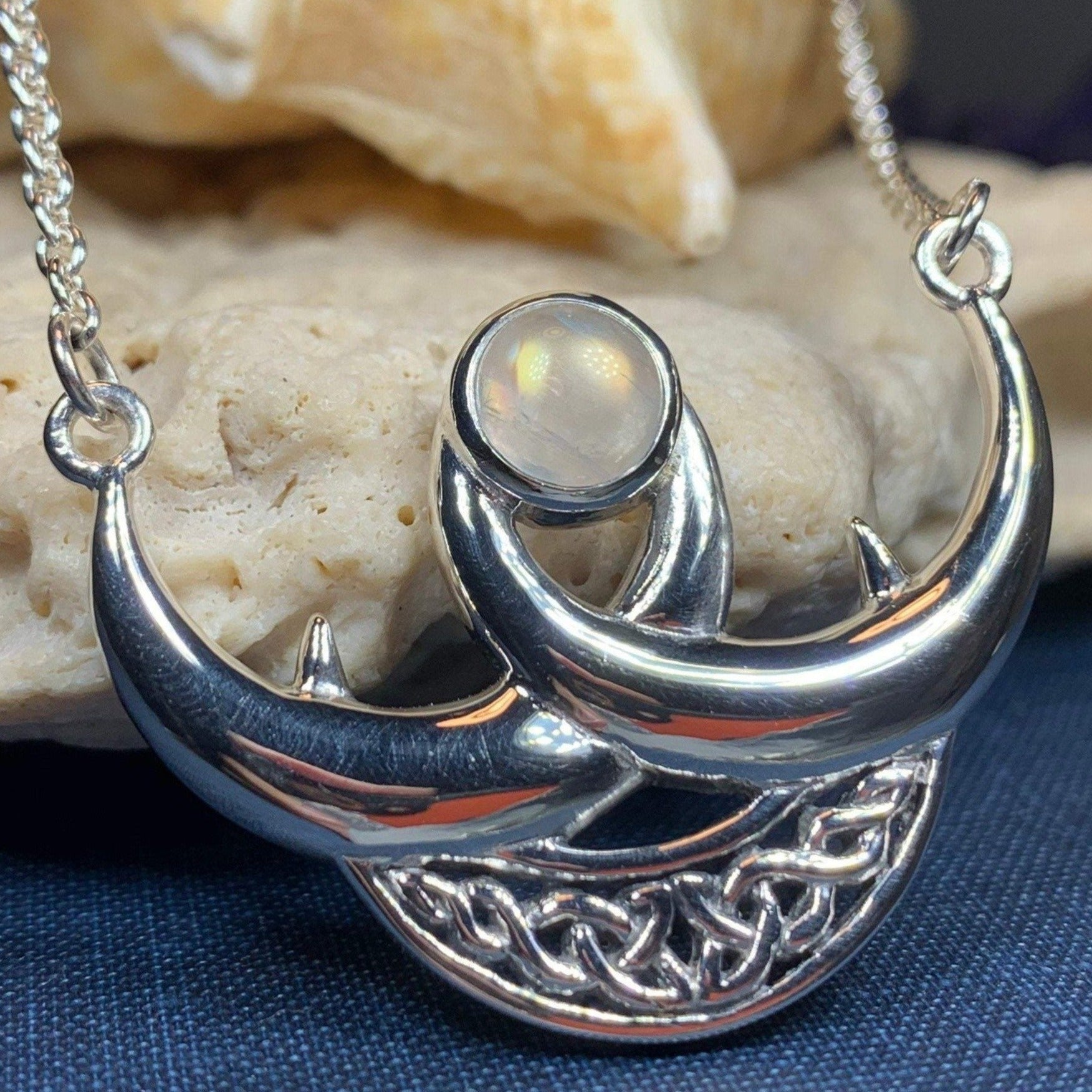 Beauty of Triple Moon Necklace