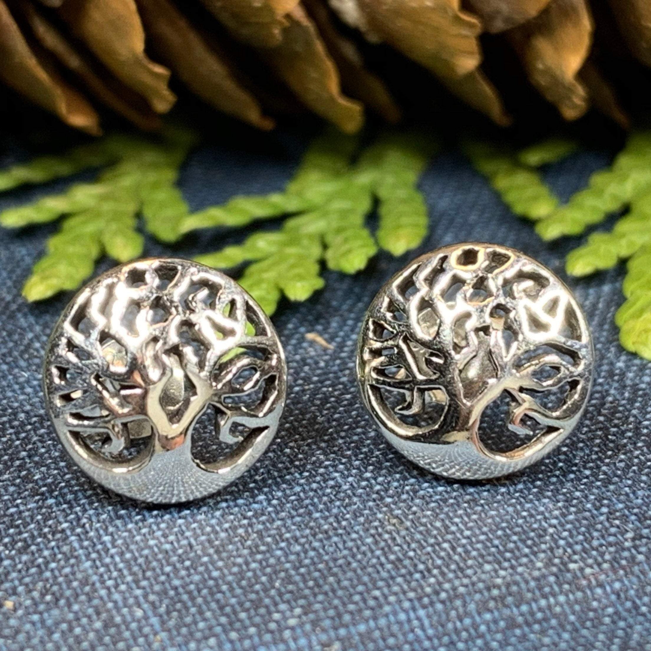 Celtic Tree of Life Stud Earrings