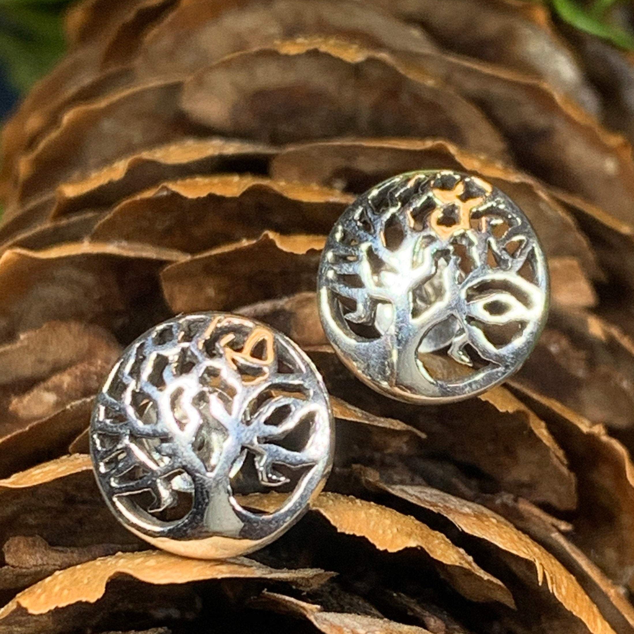 Celtic Tree of Life Stud Earrings