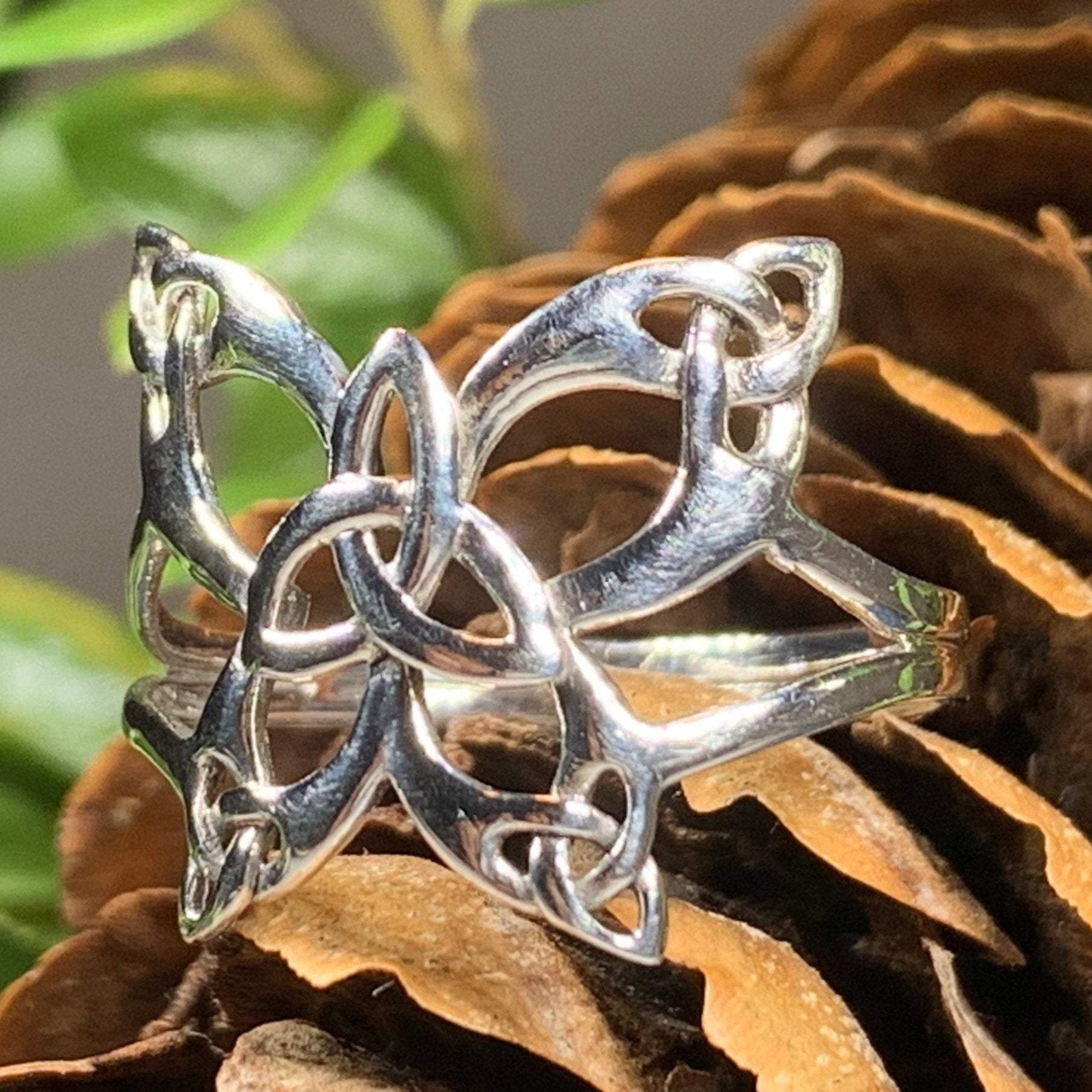 Trinity Knot Butterfly Ring