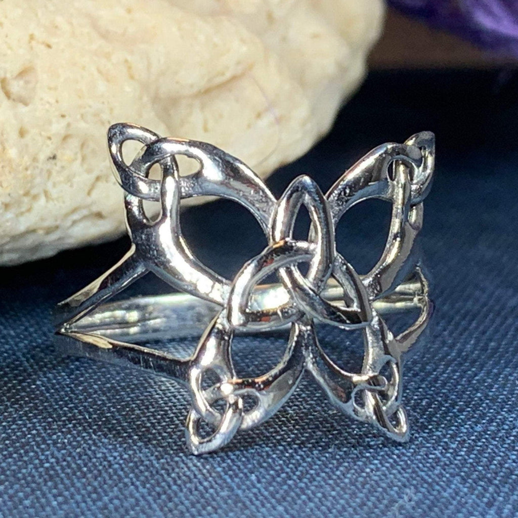 Trinity Knot Butterfly Ring