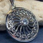 Wheel of Life Trinity Knot Necklace