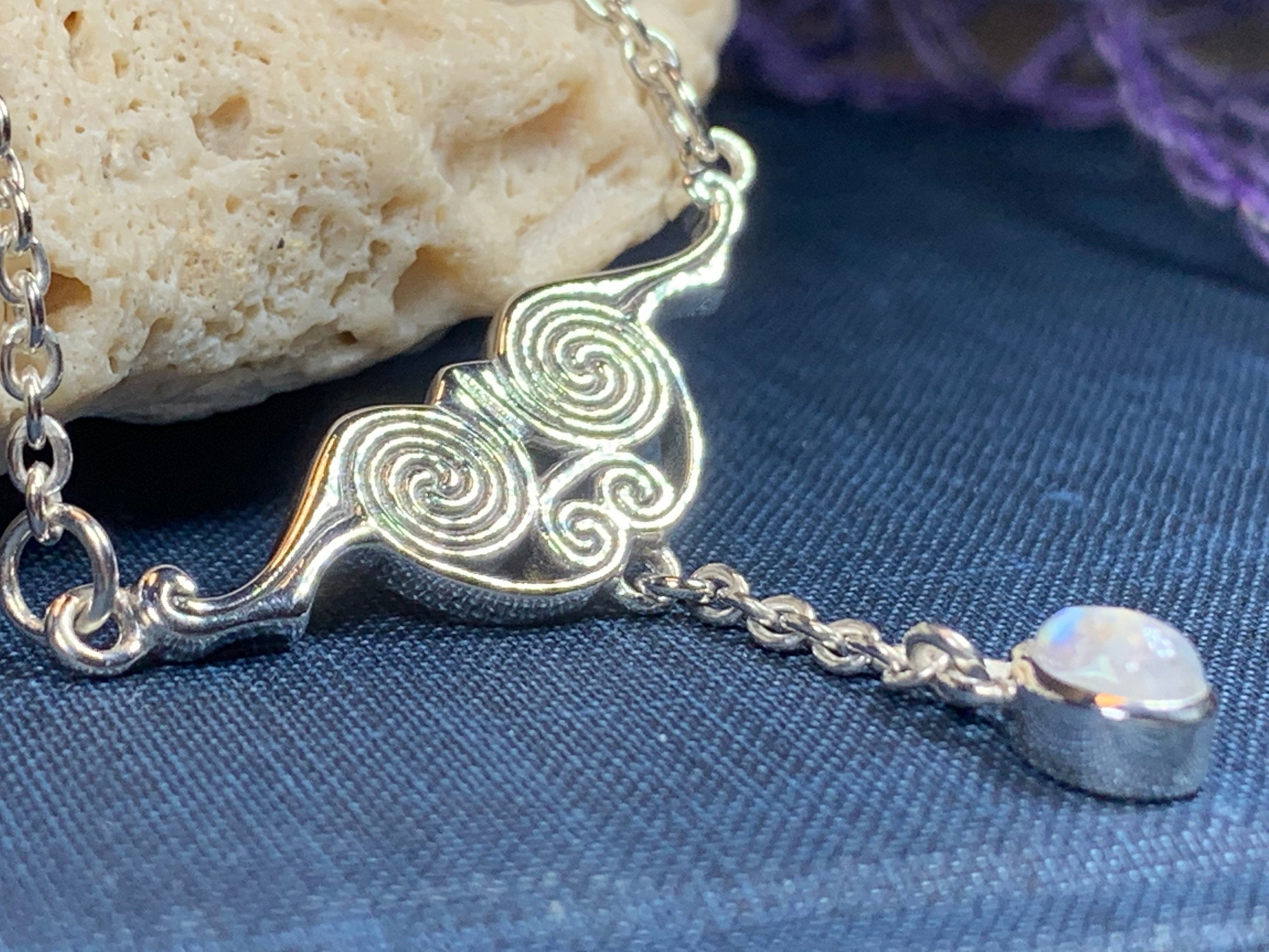 Liosa Celtic Spiral Necklace