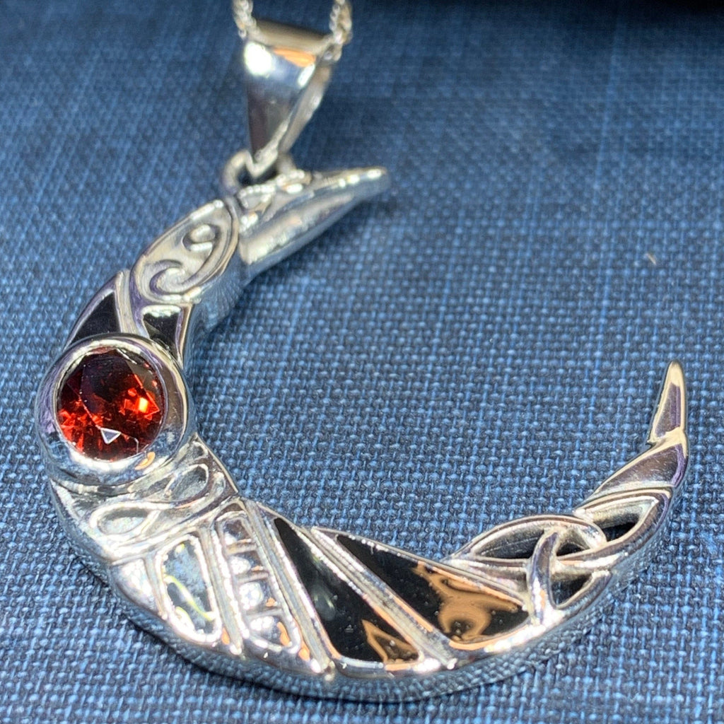 Aulay Raven Moon Necklace