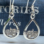 Galloway Highland Cow Earrings