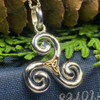 Keeva Triple Spiral Necklace