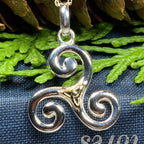 Keeva Triple Spiral Necklace